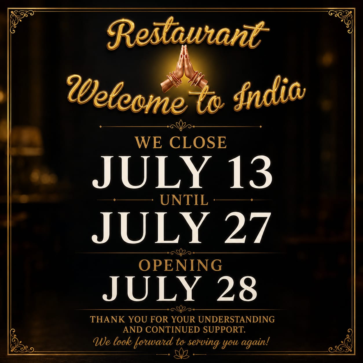 Welcome To India
